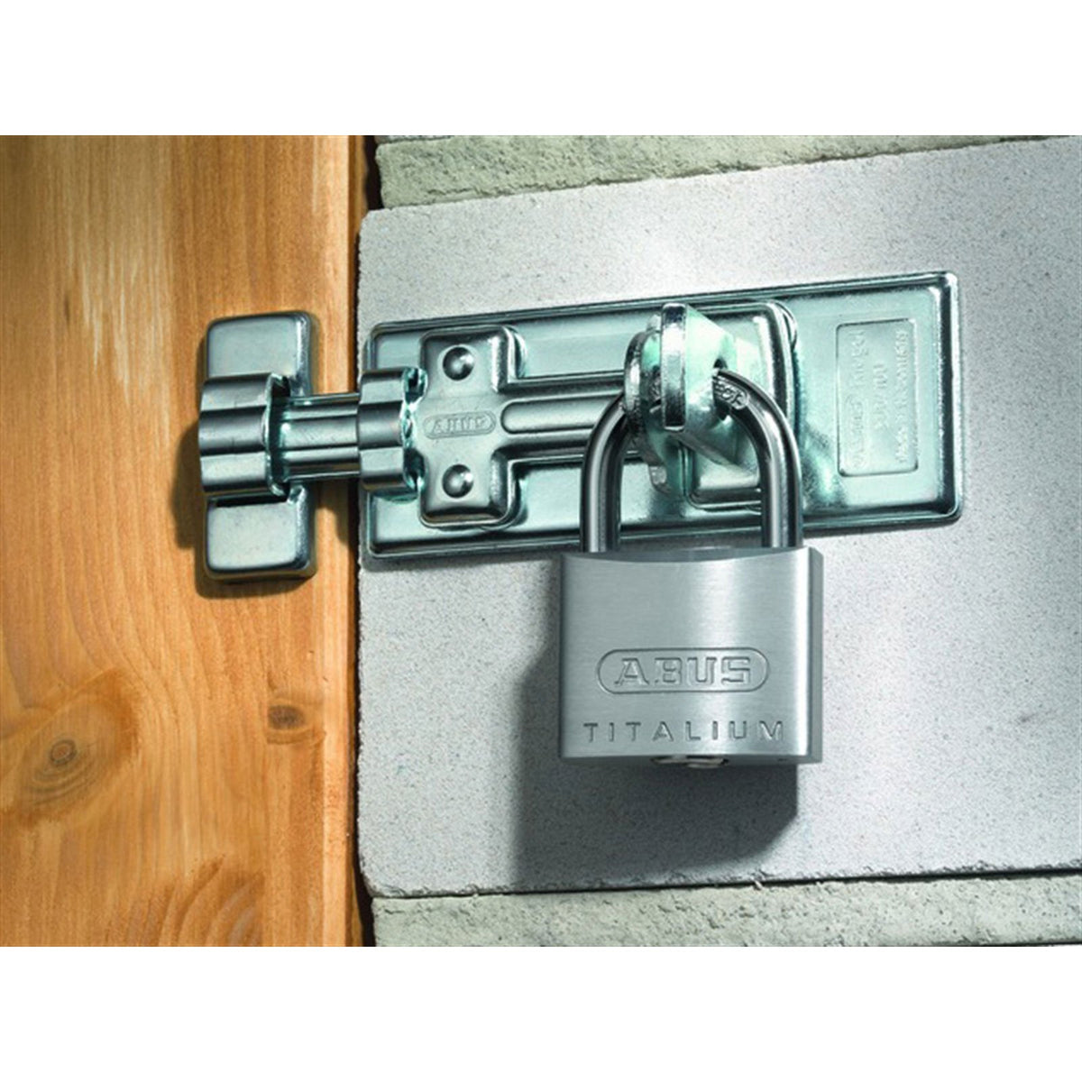 54TI/30 30mm Carded Titalium Padlock by ABUS – Aluminum, Silver, Pack of 6, Model ABU54TI30C