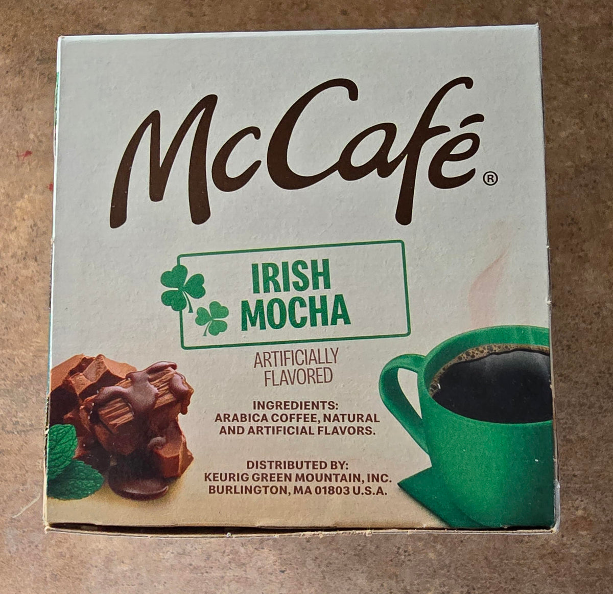 McCaf, Irish Mocha K-Cup Single-Serve Pod Coffee, 10 count by McCafe – 0.34 Ounce (Pack of 10), Pack of 10, Model 1063316410
