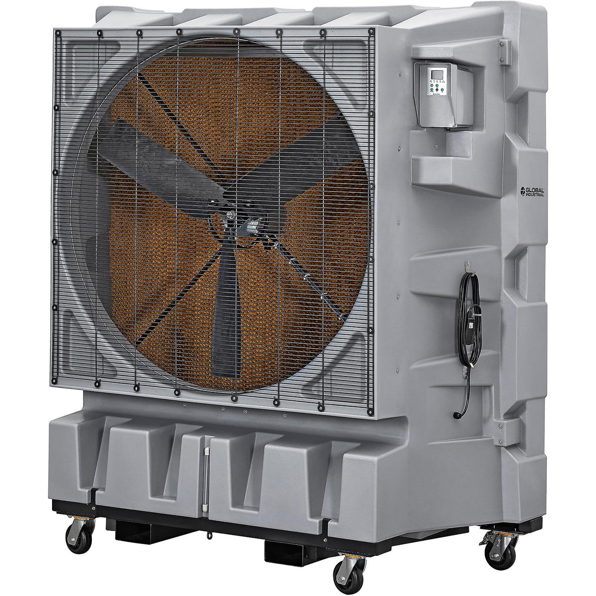 48" Diameter Portable Evaporative Cooler by Global Industrial – Plastic, Gray, Model KT-48