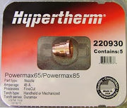 Hypertherm 220930 Nozzle for PMX Finecut, 5 pack