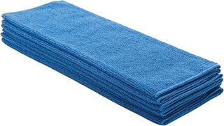 Winco 16" x 16" Blue Microfiber Towel (Set of 6) | Great for Counters, Kitchen Surfaces, Dining Areas and Cleaning