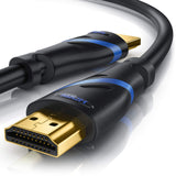 CSL - Cavo HDMI 8k 2.1 da by CSL-Computer – 1,5m, black/blue, Model 89946984464