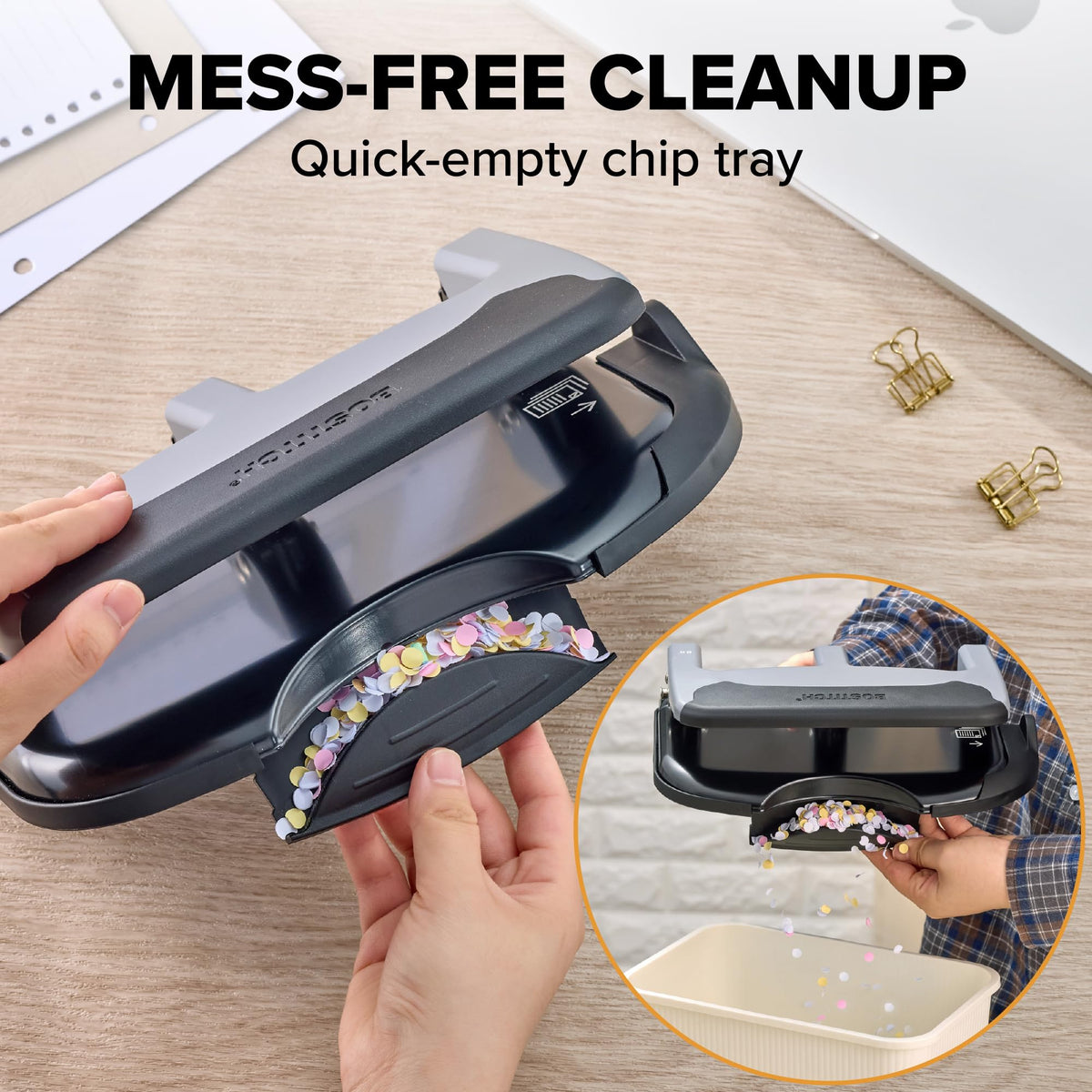 Bostitch Slate / 1 Pack / 1 Hole Punches