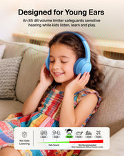 SoundForm Mini 2 Bluetooth Kids Headphones by Belkin – Commercial Grade