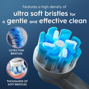 Gum Care Replacement Brush Heads for an Oral-B Electric Toothbrush – 2 Count (Pack of 1), Plastic, White, Model 069055126615
