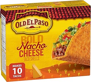 Old El Paso Gluten Free Cheesy Blasted Taco Shells 153g/5.4oz {Imported from Canada}