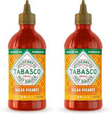 TABASCO Brand Salsa Picante, Vibrant & Mild Hot Sauce, Easy-to-Squeeze Bottle, Thicker Mexican Style with Authentic Peppers, Garlic & Spices, Great on Tacos & More, 8.6 Fl Oz (Pack of 2)