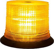 Buyers Products SL645ALP, 6.5 x 5 Inch Amber LED Beacon Light SAE J845 Class 1, Magnetic or Permanent Mount, 11 Flash Patterns, 12-24V Plug-in, High Visibility Dome Light for Work Trucks