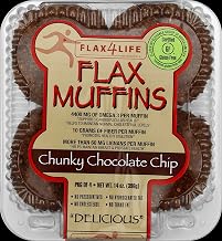 FLAX4LIFE FZ Chocolate Chip Muffin, 14 Ounce (Pack of 6)