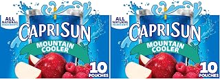 Capri Sun Mountain Cooler Ready-to-Drink Juice (10 Pouches) (Pack of 2)