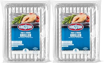 Kingsford Nonstick Fish and Veggie Grill Liners, 16 x 11.75 In, 4 Ct, 2-Pk