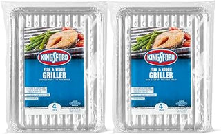 Kingsford Nonstick Fish and Veggie Grill Liners, 16 x 11.75 In, 4 Ct, 2-Pk