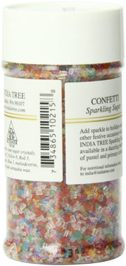 Rainbow Sparkling Sugar by India Tree – 3.5 Ounce (Pack of 6), Rainbow, Pack of 6, Model 10215