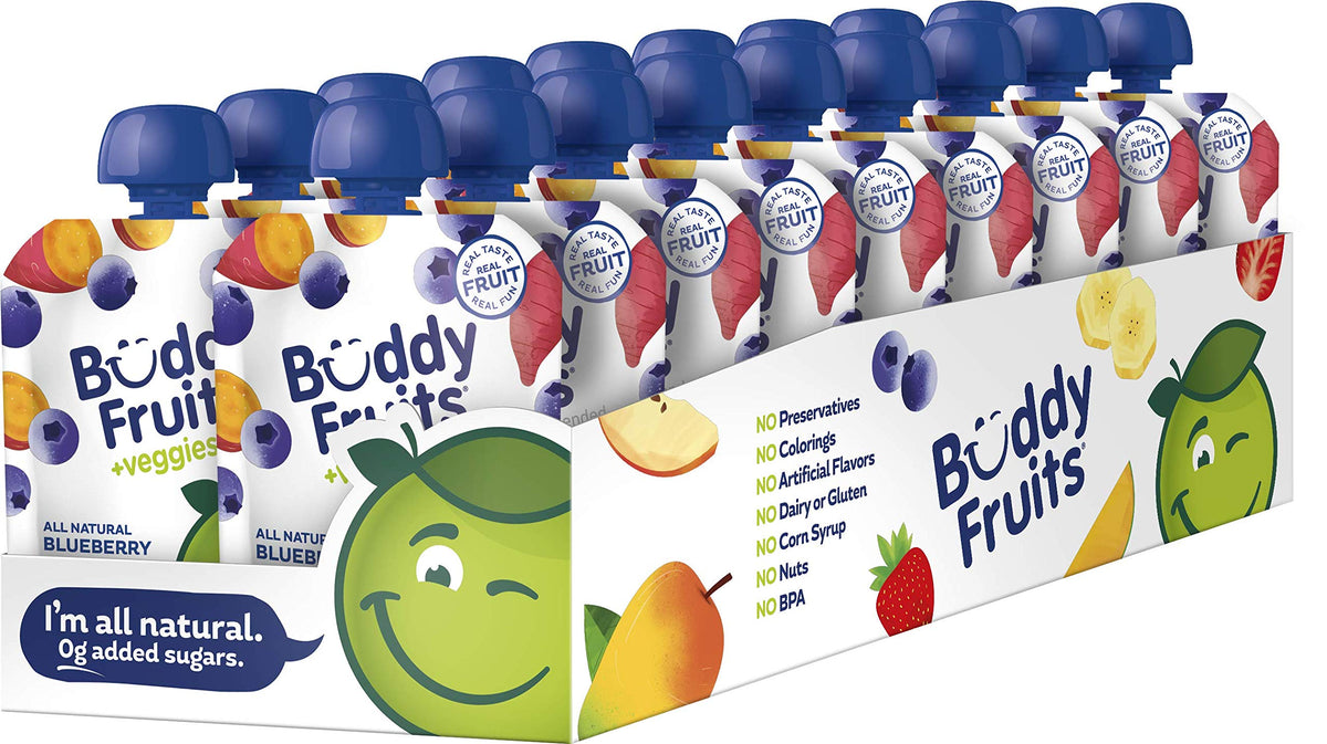 Buddy Fruits Blueberry & Sweet Potato / 3.2 Ounce (Pack of 18) / 1 Applesauce