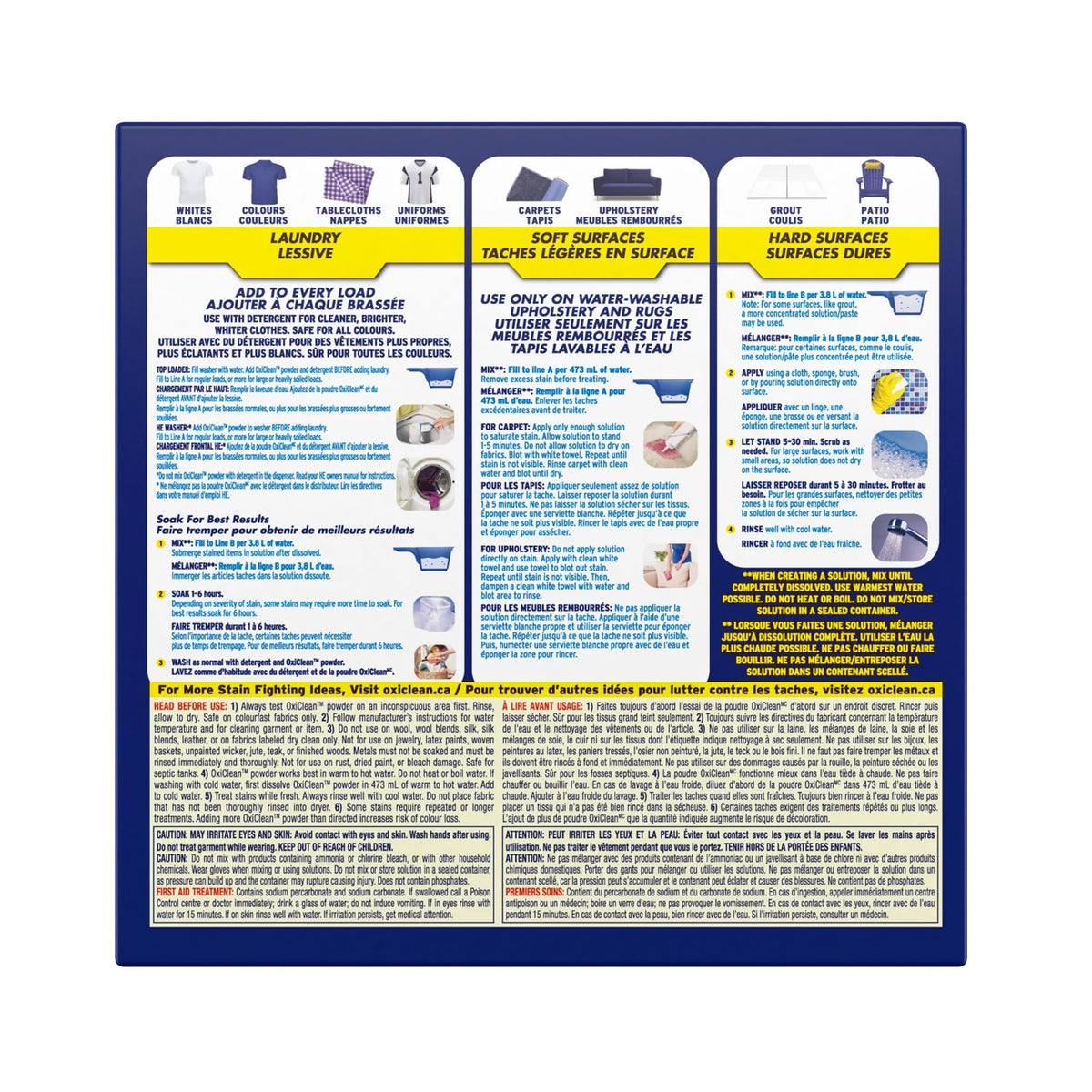 Versatile Stain Remover with Max Efficiency (275 Loads) by OxiClean – 176.36 Ounce (Pack of 1), Model 0065333523459