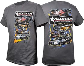 Allstar T-Shirt - Charcoal Gray - Allstar Circle Track Design - 3X-Large - Each