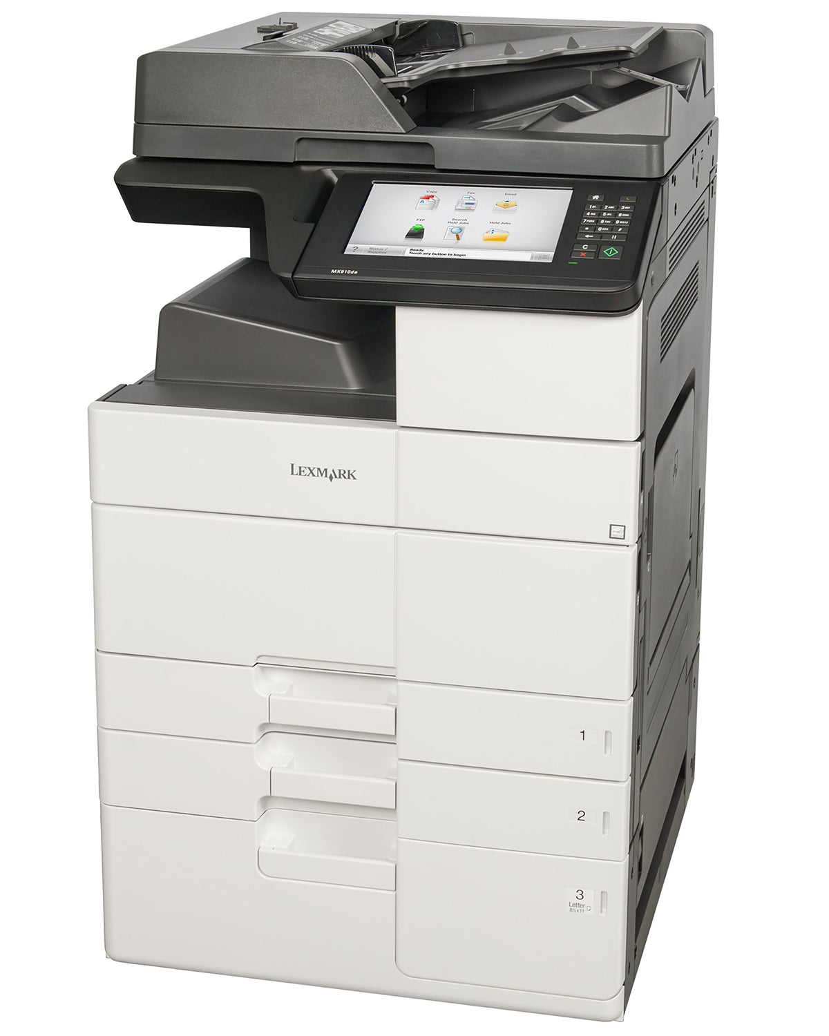 MX910 MX912DXE Laser Multifunction Printer - Monochrome - Plain Paper Print - Desktop by Lexmark – 45.4"x24.2"x27.4", Plastic, Monochrome, Model 26Z0102