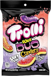 Trolli Sour Brite Duo Crawlers Candy, 6.3 Ounce Bag