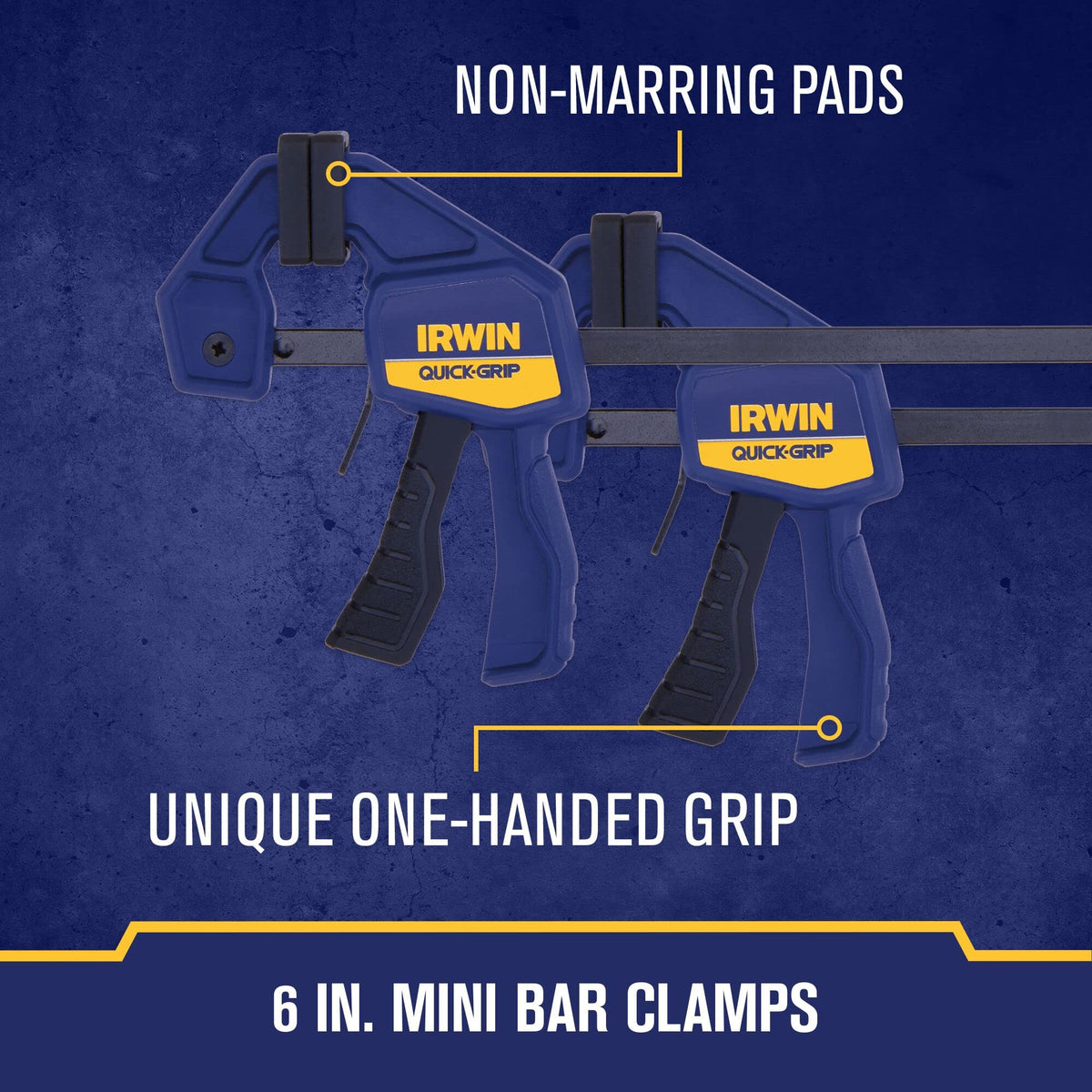 QUICK-GRIP Clamps for Woodworking by IRWIN – 8 Piece, Resin, Multi, Pack of 8, Model IRHT83220