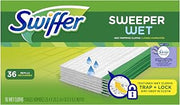 Swiffer Sweeper Wet Mopping Cloth Multi Surface Refills, Febreze Lavender Scent, 36 Ct (Pack of 1)