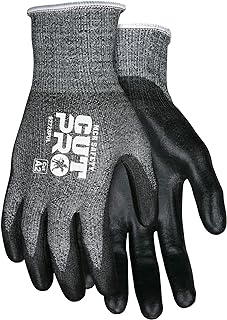 MCR Safety 92723PUXXL Cut Pro 13 Gauge HyperMax Work Glove, Cut Protection Glove, Polyurethane Coated Palm & Fingertips, XX-Large