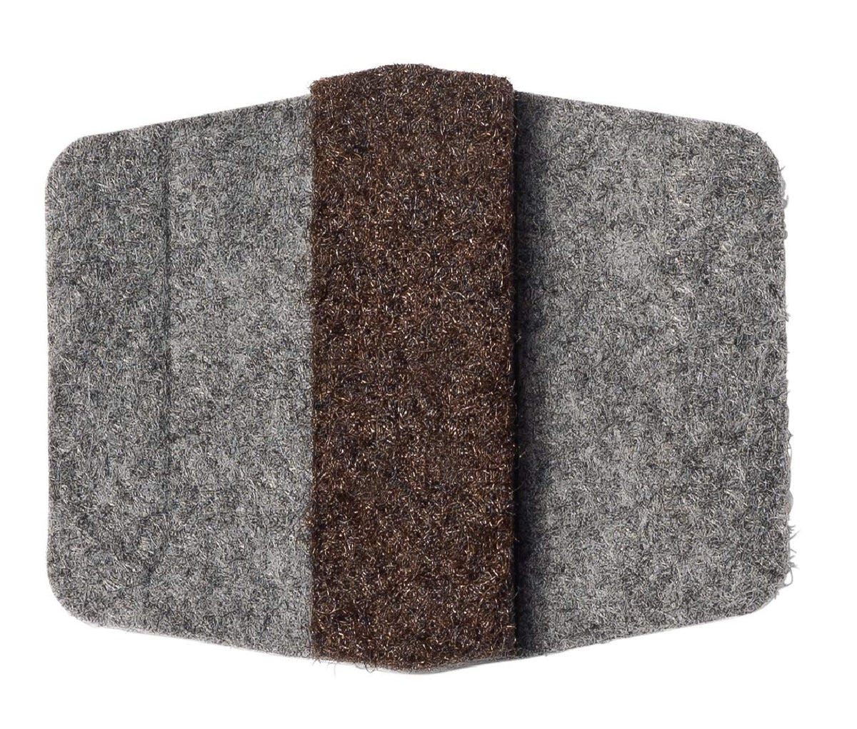 NPS Stack Chair Parts Replacement Glides by National Public Seating – Textile, Grey/Brown, Pack of 100, Model GL80-FT