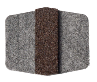NPS Stack Chair Parts Replacement Glides by National Public Seating – Textile, Grey/Brown, Pack of 100, Model GL80-FT