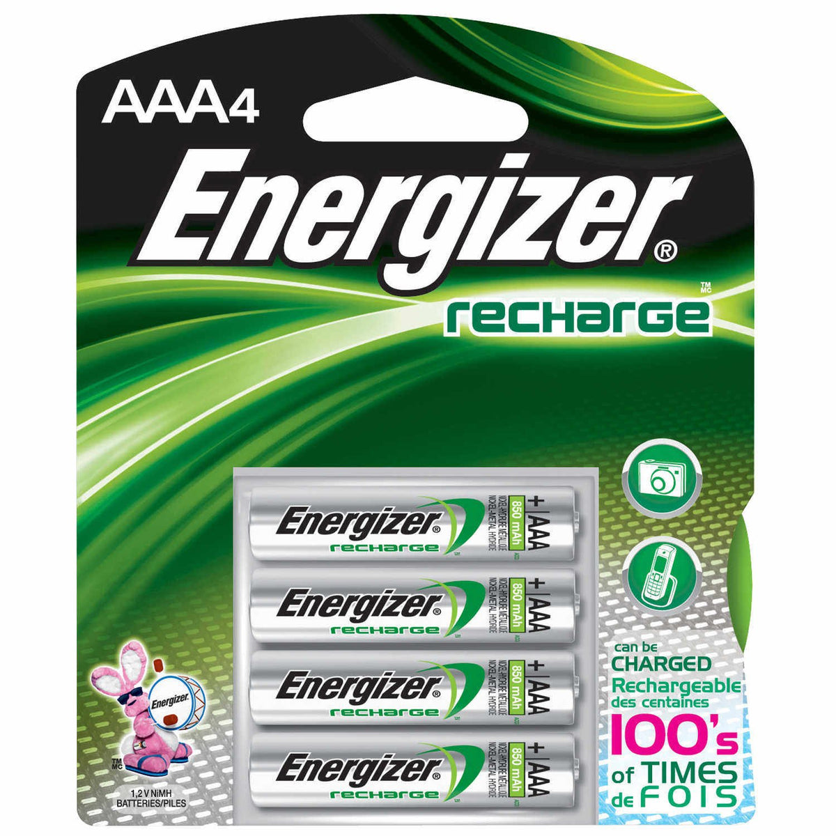 Accu AAA Rechargeable Battery 4Ct(12 Pack) by Energizer – Model 436127