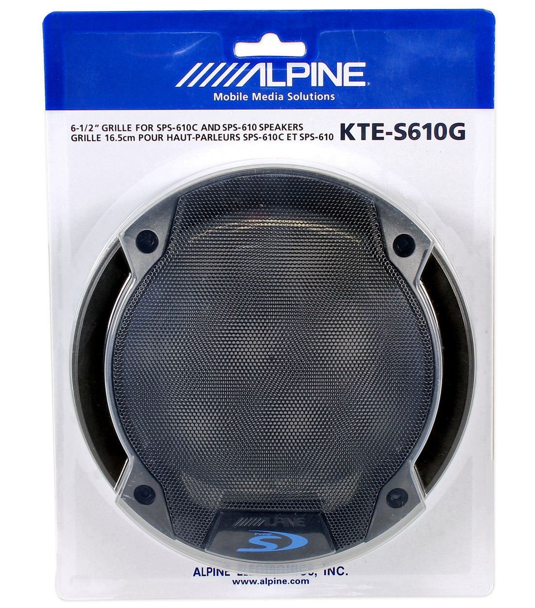 6-1/2" Type-S Speaker Grill by Alpine – Model KTE-S610G
