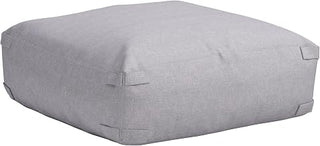 Zuo Luanda Ottoman Gray, Gray Ottoman, Modern Style, Removable and Washable Cushion Cover, 100% Polypropylene, Outdoor Living, 39.4" W x 39.4" D x 16.1" H, Non-Stackable