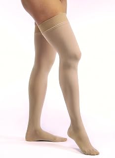BSN Medical 115289 JOBST Opaque Compression Hose, Thigh High, 30-40 mmHg, Closed Toe, X-Large, Natural