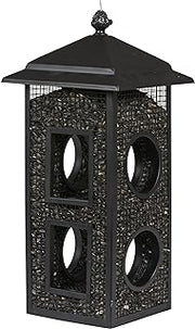 Perky-Pet Fly-Thru Wild Bird Feeder, 2 lb Seed Capacity | All-Metal Construction, Mesh Sides, Outdoor Hanging Feeder with Mesh Sides and Perch Stations
