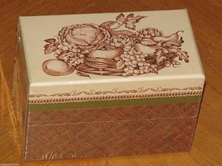Lang Bountiful Harvest Recipe Card Box