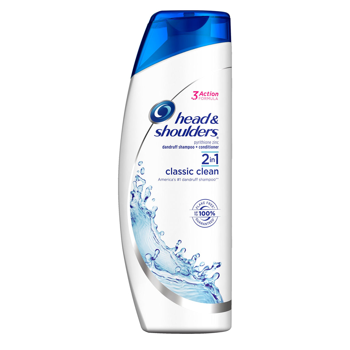 Head & Shoulders 23.7 Fl Oz (Pack of 1) / White , Blue / almond oil, tea tree oil, lemon extract, and peppermint 2-in-1 Shampoo & Conditioner