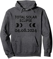 Vintage Total Solar Eclipse 04.08.2024 Spring USA Totality Pullover Hoodie