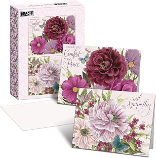 Lang, Midnight Garden Sympathy Assorted Boxed Note Cards
