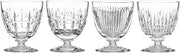 Reed & Barton New Vintage Mixed Cuts 4Pc Cocktail Glass Set, 3.80 LB, Clear
