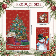 Moukeren Christmas Bath Towel Set, 3-Piece Microfiber, Multicolored
