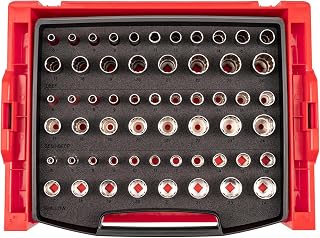 TEKTON 3/8 Inch Drive 12-Point Socket Set, 57-Piece | SHD91702