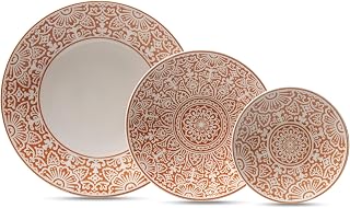 Fortessa Havana Porcelain, 12 Piece Dinnerware Set (Service for 4), Adobo