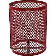 Global Industrial Red / 23.5 inches (Diameter) x 40 inches (Height) / Industrial Trash, Recycling & Compost