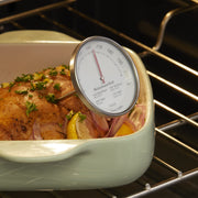 Leave-in Meat Thermometer by KitchenAid – TEMPERATURE RANGE: 120F to 200F, Stainless Steel, Model KQ902