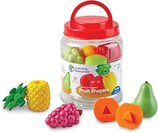 Learning Resources Snap-n-Learn Fruit Shapers,Fine Motor Toy for Toddlers, Ages 2+
