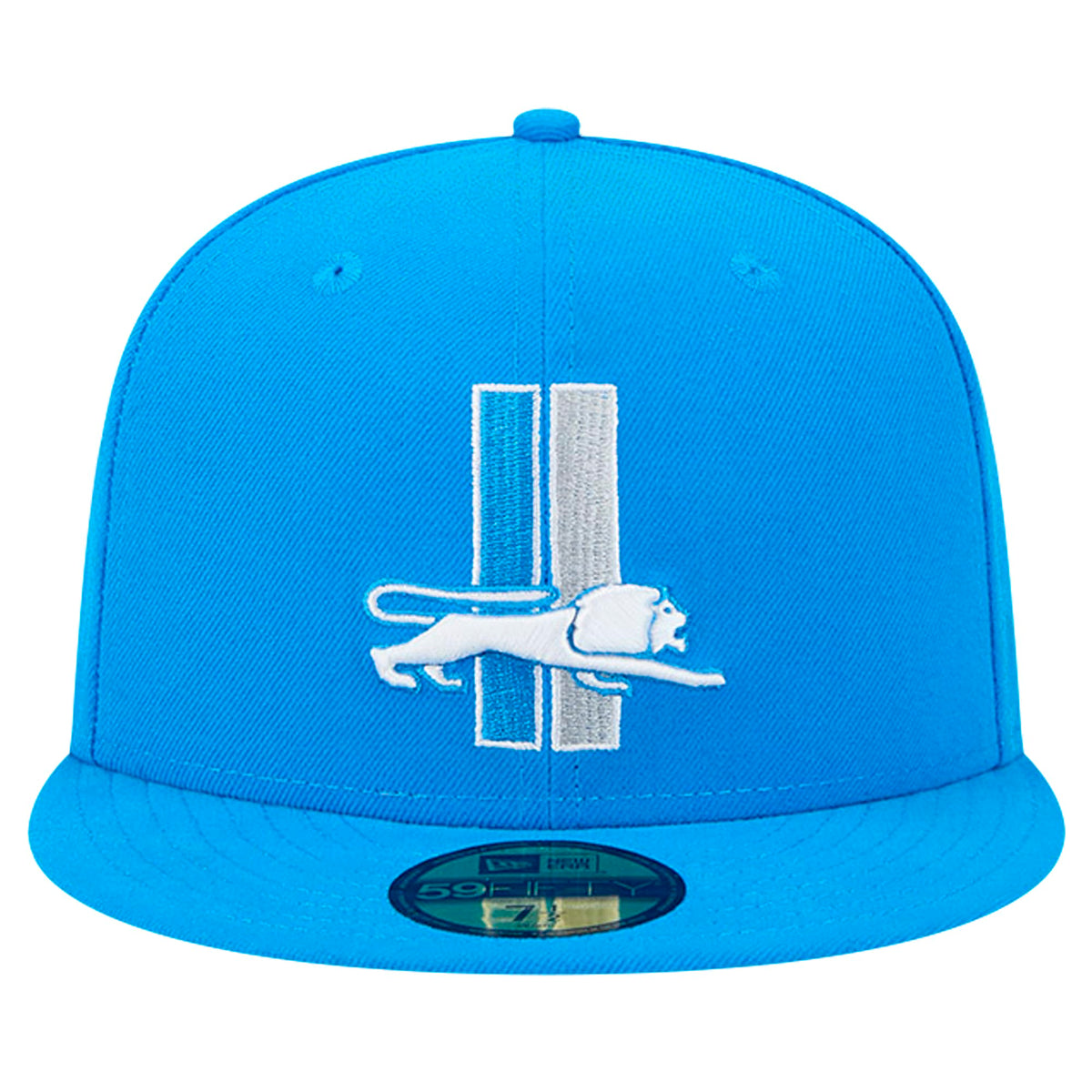 Men's Blue Detroit Lions 59FIFTY Fitted Hat by New Era – Polyester, Detroit Lions, Blue, Model Nfl Core Team 59fifty