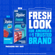 Two Gallon Food Storage Freezer Bags by Ziploc – 30 Count (Pack of 2), 2.0 gallons, Plastic, Blue, Pack of 2