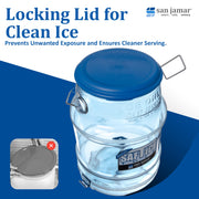Ice Bucket Lid by San Jamar – 1 Count (Pack of 1), 25.0 pounds, Plastic, Blue, Model SI6500