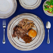 Irregular Round Plate by Elite Global Solutions – 11 3/4" dia., Melamine, Pack of 6, Model B120154-BCHD