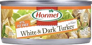 Hormel White & Dark Chunk Turkey, 5 Ounce (Pack of 12)