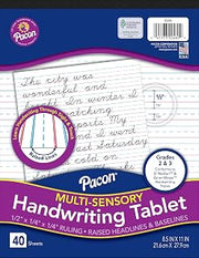 PAPER TABLET PACON MULTISENSORY 8.5X11 IN 40 SHTS