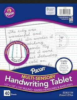PAPER TABLET PACON MULTISENSORY 8.5X11 IN 40 SHTS
